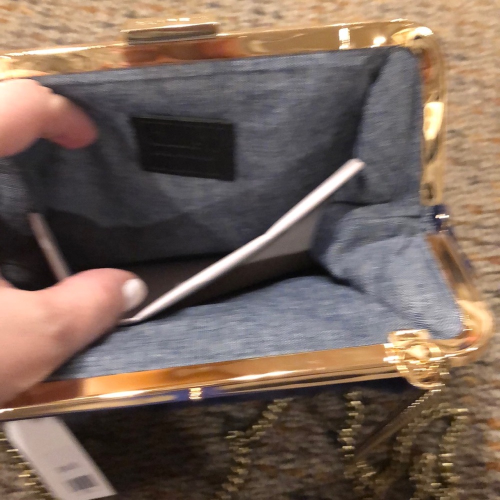 BNWT Clare V. Navy night shearling  doctor bag! - Picture 4 of 4